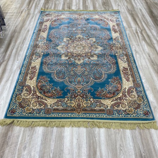 Bulgarian Adora Carpet 1610.000 knots 01465A Cyan