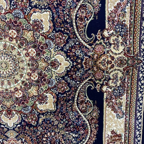 Bulgarian Adora Carpet 1610.000 knots 01465A Navy blue