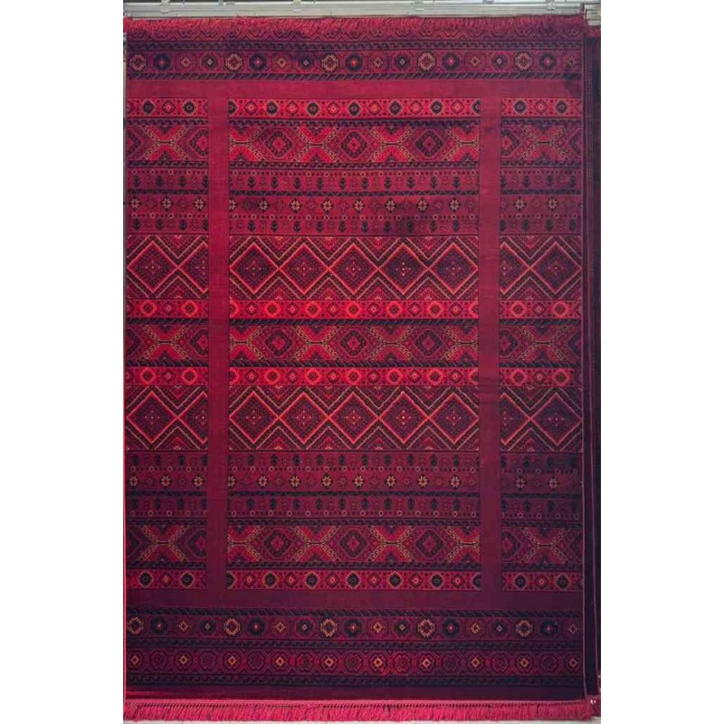 سجاد تركي بخارى نقشة افغاني 1507 بابل احمر مقاس 100*300