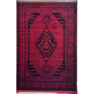 سجاد تركي بخارى نقشة افغاني 1508 بابل احمر مقاس 100*300