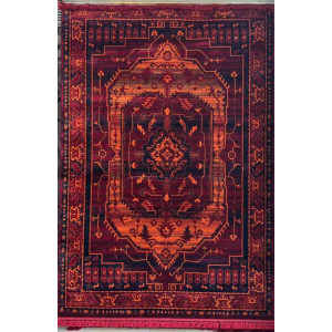 سجاد تركي بخارى نقشة افغاني 1509 بابل احمر مقاس 300*400