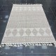 Turkish Batara Burlap Carpet L0027B brown Size 150*220