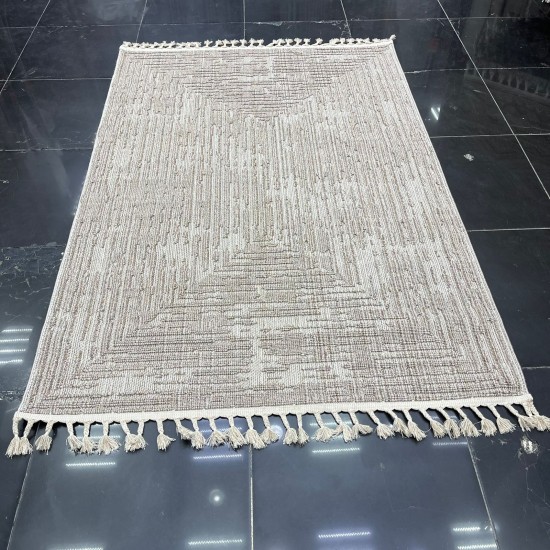 Turkish batara burlap carpet L0026B brown size 150*220