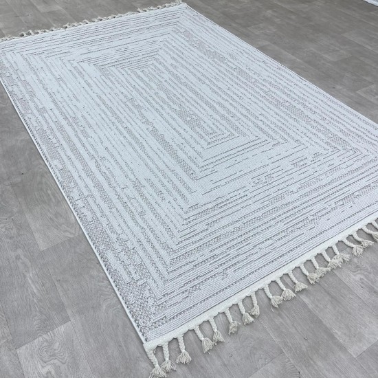 Turkish burlap rugs B777A beige beige color