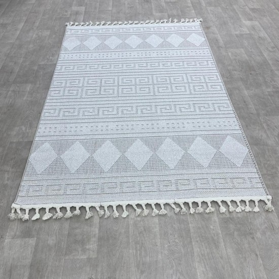 Turkish burlap rugs B979A beige color