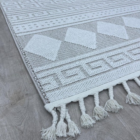 Turkish burlap rugs B979A beige color