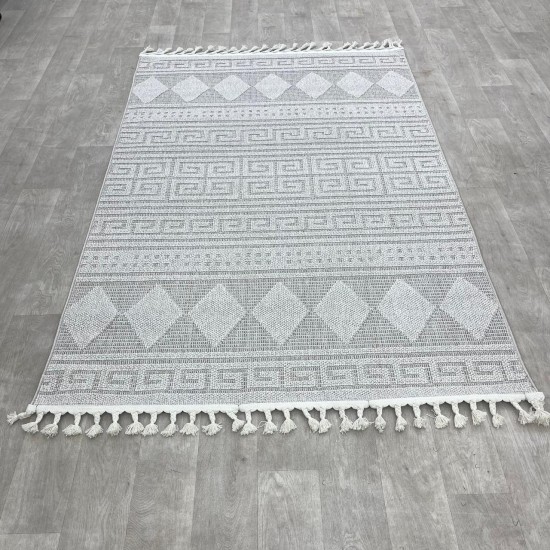 Turkish burlap rugs B979A beige beige color