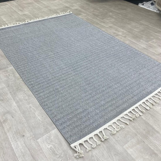 Turkish burlap rugs B787B gray color