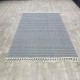 Turkish burlap rugs B787B gray color