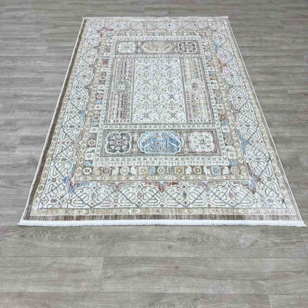 سجاد تركي بوهيمي المغنية G579AQ رصاصي بيج مقاس 100*200
