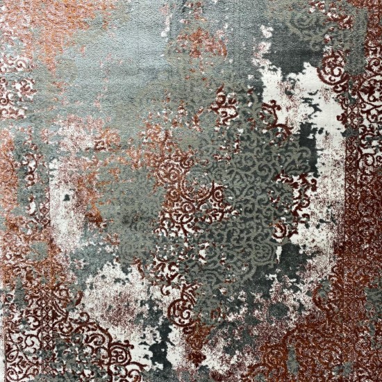 Bulgarian carpets Aura 182, green with orange