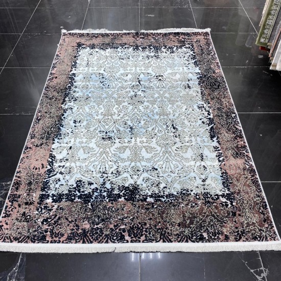 Bvlgari carpets lura 182 blue with brown