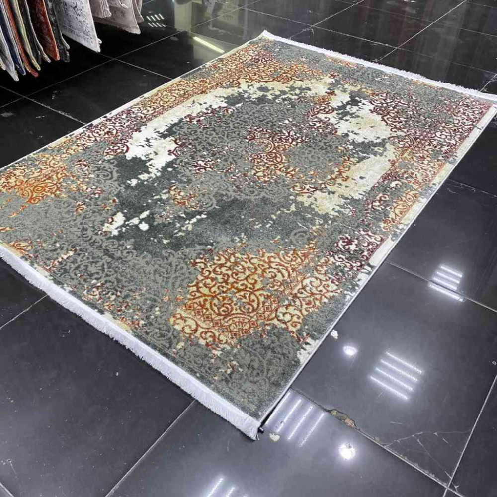 سجاد بلغاري لورا 0182UA رصاصي مع اخضر سجاد بلغاري لورا 0182UA رصاصي مع اخضر