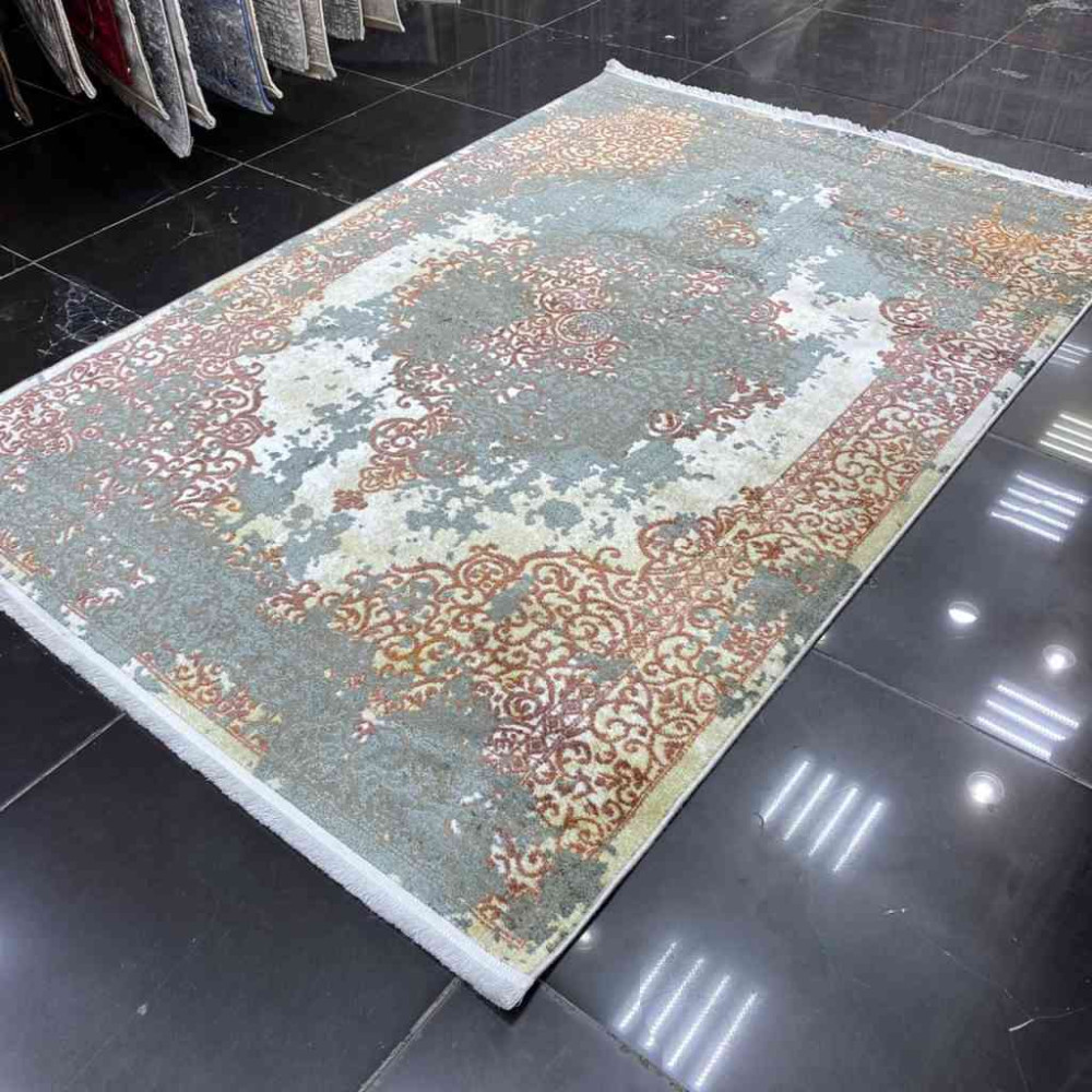 سجاد بلغاري لورا 0182UA رصاصي مع اخضر سجاد بلغاري لورا 0182UA رصاصي مع اخضر