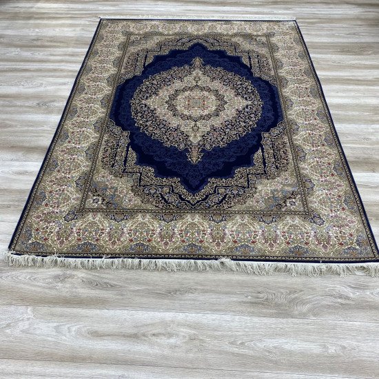 French carpet inspires navy A013AL Size 300*400