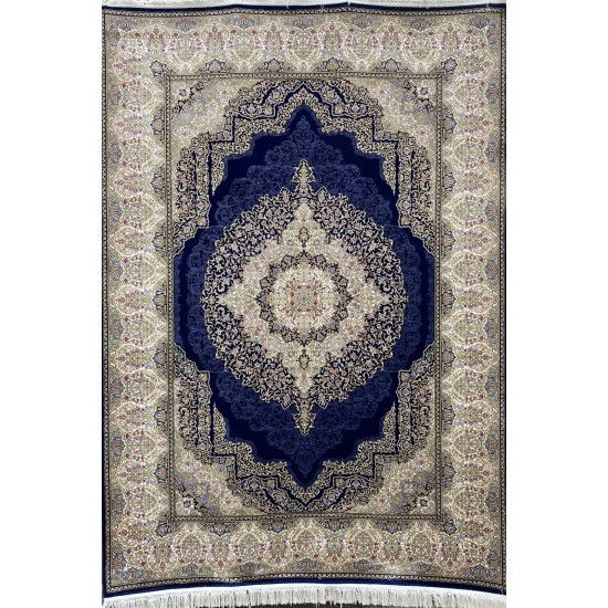 French carpet inspires navy A013AL Size 300*400