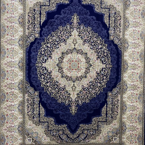 French carpet inspires navy A013AL Size 300*400