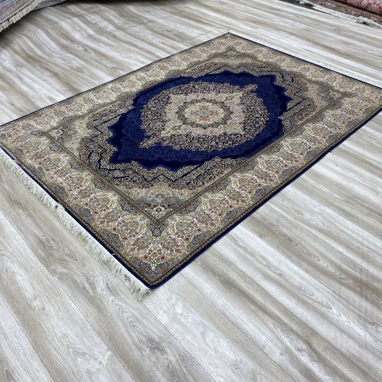 French carpet inspires navy A013AL Size 300*400