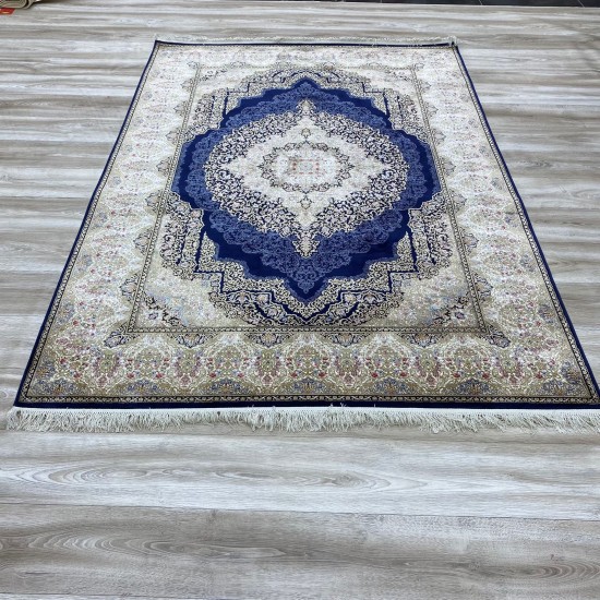 French carpet inspires navy A013AL Size 300*400