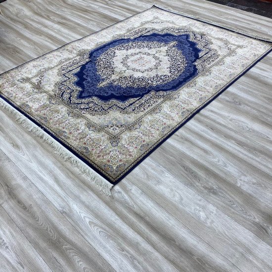 French carpet inspires navy A013AL Size 300*400