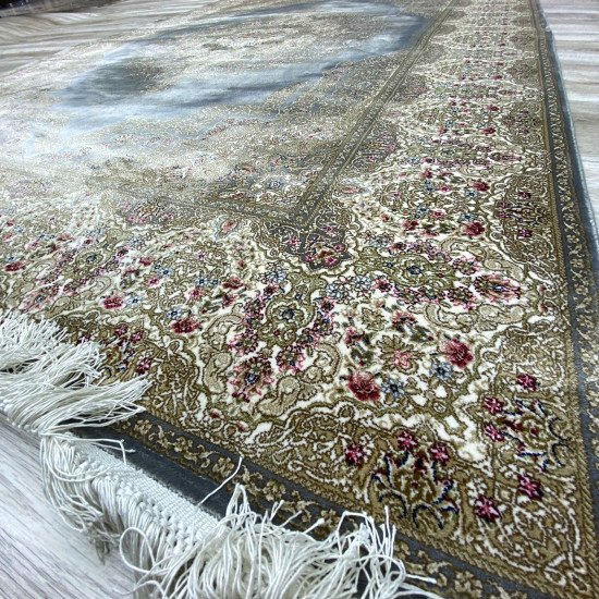 French carpet that inspires cream gray A013AG Size 300*400