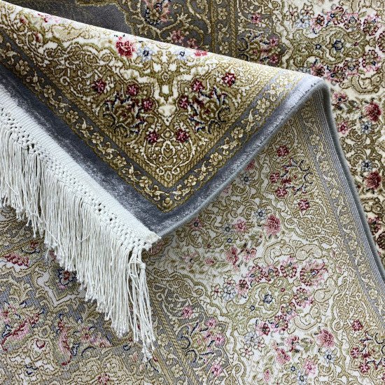 French carpet that inspires cream gray A013AG Size 300*400