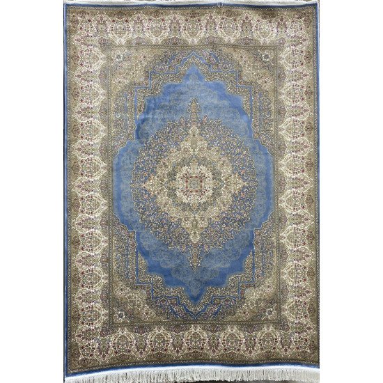 French carpet that inspires cyan cream A013AG Size 300*400