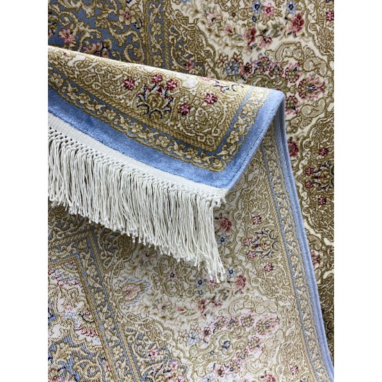 French carpet that inspires cyan cream A013AG Size 160*230