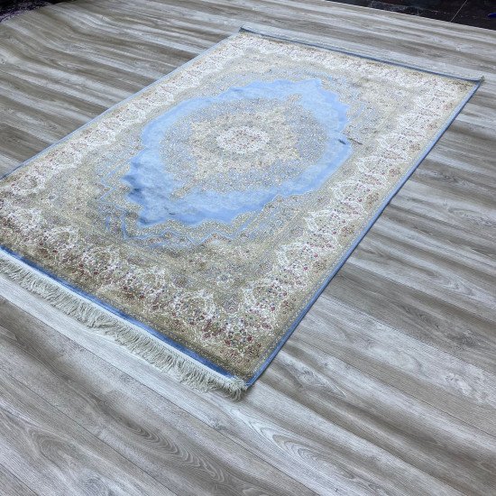 French carpet that inspires cyan cream A013AG Size 160*230