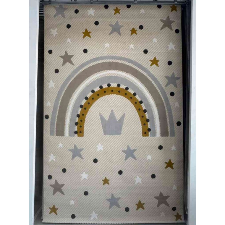 Turkish carpet for children Kids 1002 beige color size 150*150