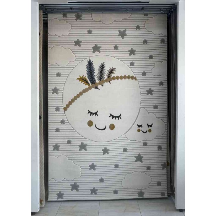 Turkish carpet for children Kids 1006 creamcolor size 150*150