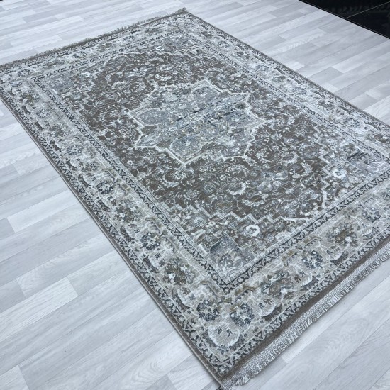 Turkish Bohemian Lotus Carpet 1586A green vison size 100*200