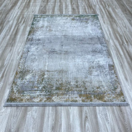 Luxury Carpet Bvlgari A972AA Gray Green Size 100*300