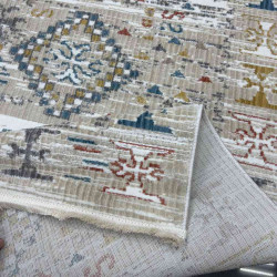 سجاد بوهيمي تركي فينتج B0024C لون بيج ابيض مقاس 150*230 سجاد بوهيمي تركي فينتج B0024C لون بيج ابيض مقاس 150*230