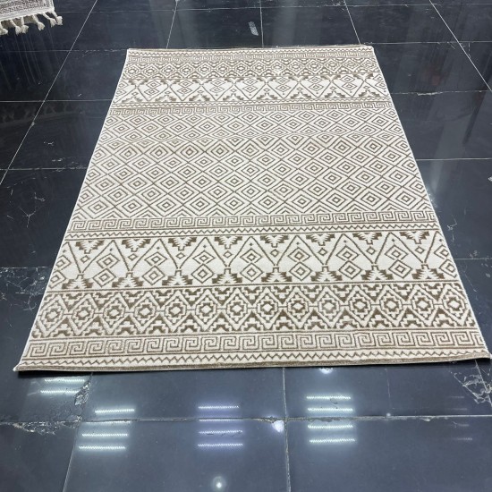 Turkish Viola Carpet A024A Beige Vison Size 100*200