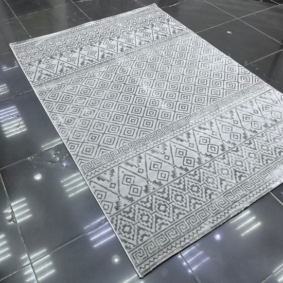 Turkish Viola Carpet A024A Gray Size 100*200 Turkish Viola Carpet A024A Gray Size 100*200