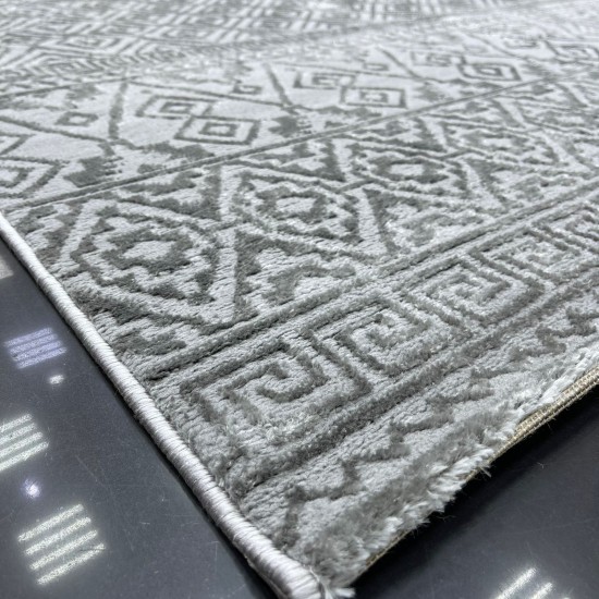 Turkish Viola Carpet A024A Gray Size 100*200 Turkish Viola Carpet A024A Gray Size 100*200