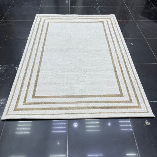 Turkish Viola Carpet A025A Beige Cream Size 100*200