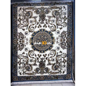 سجاد تركي طوكيو نقش ايراني B061B لون سماوي مقاس 400*600