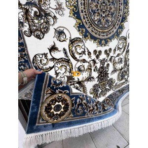 Turkish Tokyo rug Iranian pattern B061B blue color size 300*500