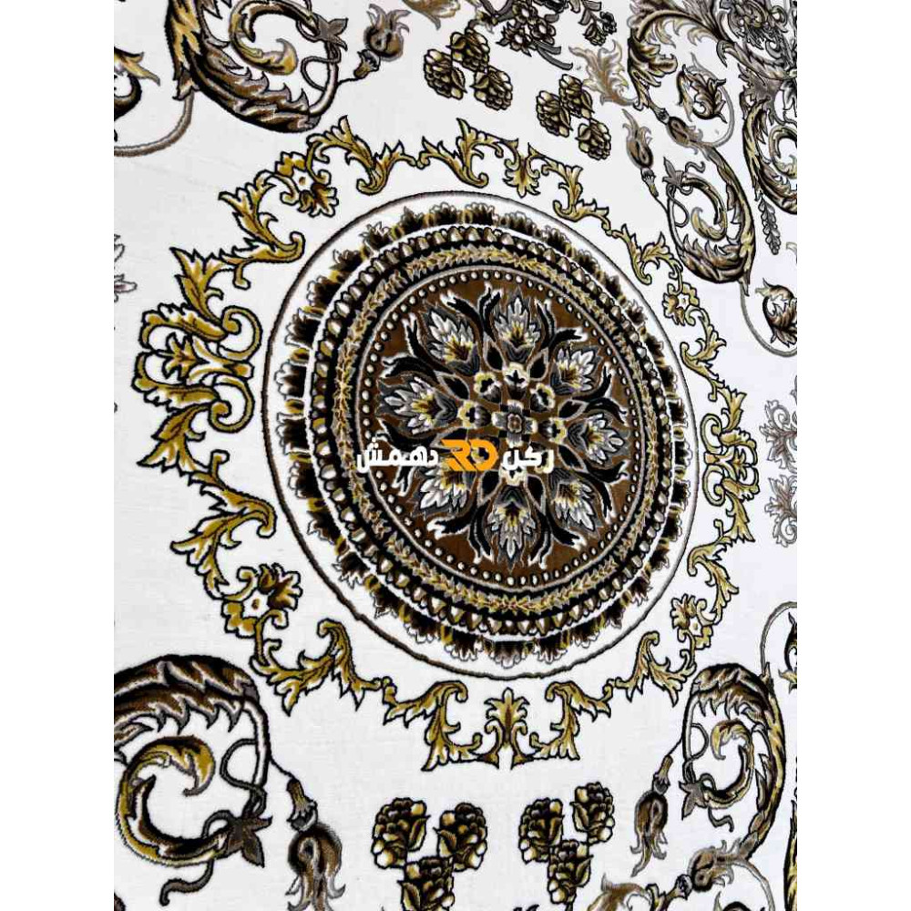 سجاد تركي طوكيو نقش ايراني B061B لون ابيض دائري مقاس 300*300 سجاد تركي طوكيو نقش ايراني B061B لون ابيض دائري مقاس 300*300