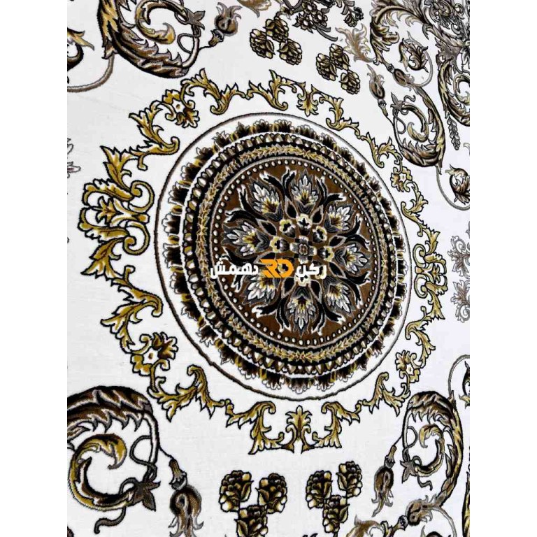 Turkish Tokyo rug Iranian pattern B061B white color size 150*220