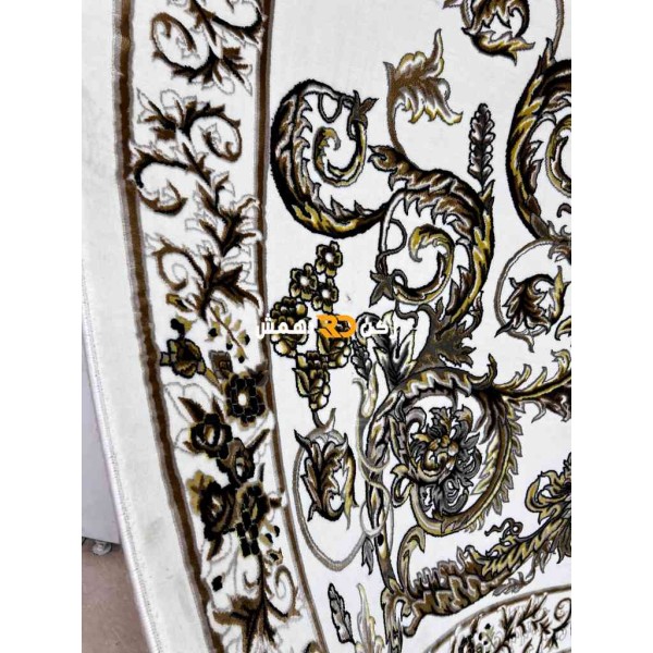 Turkish Tokyo rug Iranian pattern B061B white color size 50*80