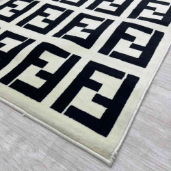 سجاد مايباخ اسود ابيض مقاس 80*150