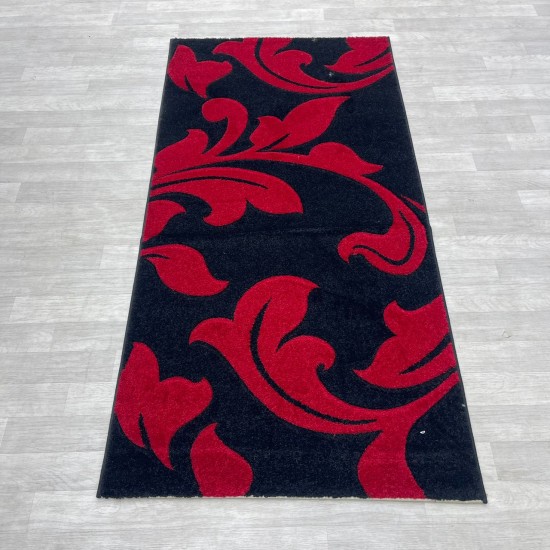 Discount Turkish carpet Comfort 73 black and red 100*200