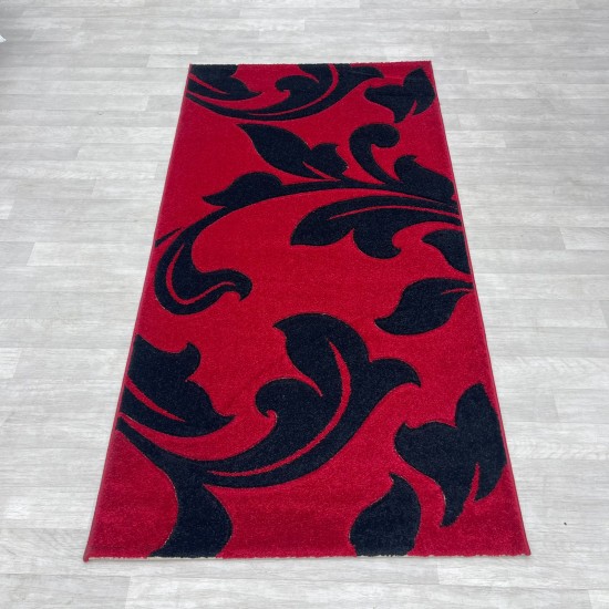 Discount Turkish carpet Comfort 73 red black 100*200