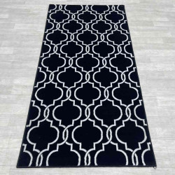 سجاد تركي بانورا اسود و ابيض مقاس 100*200