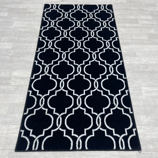 Turkish Panora carpet black and white size 100*200