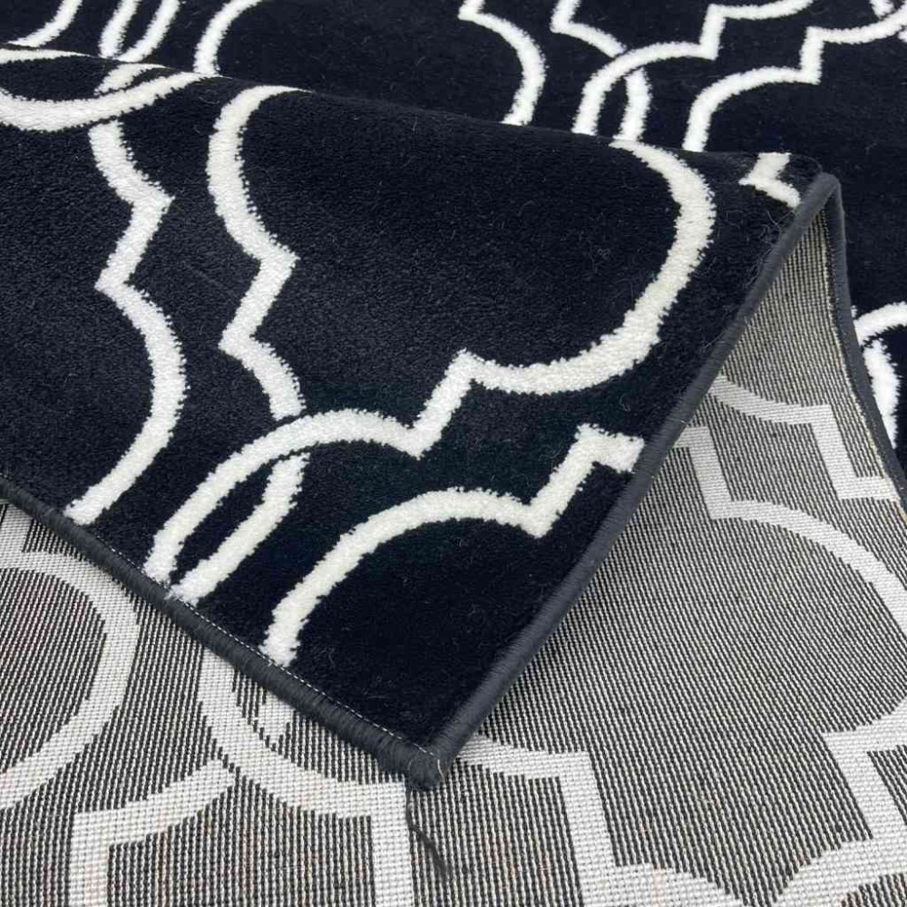 سجاد تركي بانورا اسود و ابيض مقاس 100*200 سجاد تركي بانورا اسود و ابيض مقاس 100*200