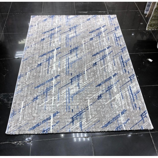 Bulgarian Andorra Rugs 284 Cyan Gray